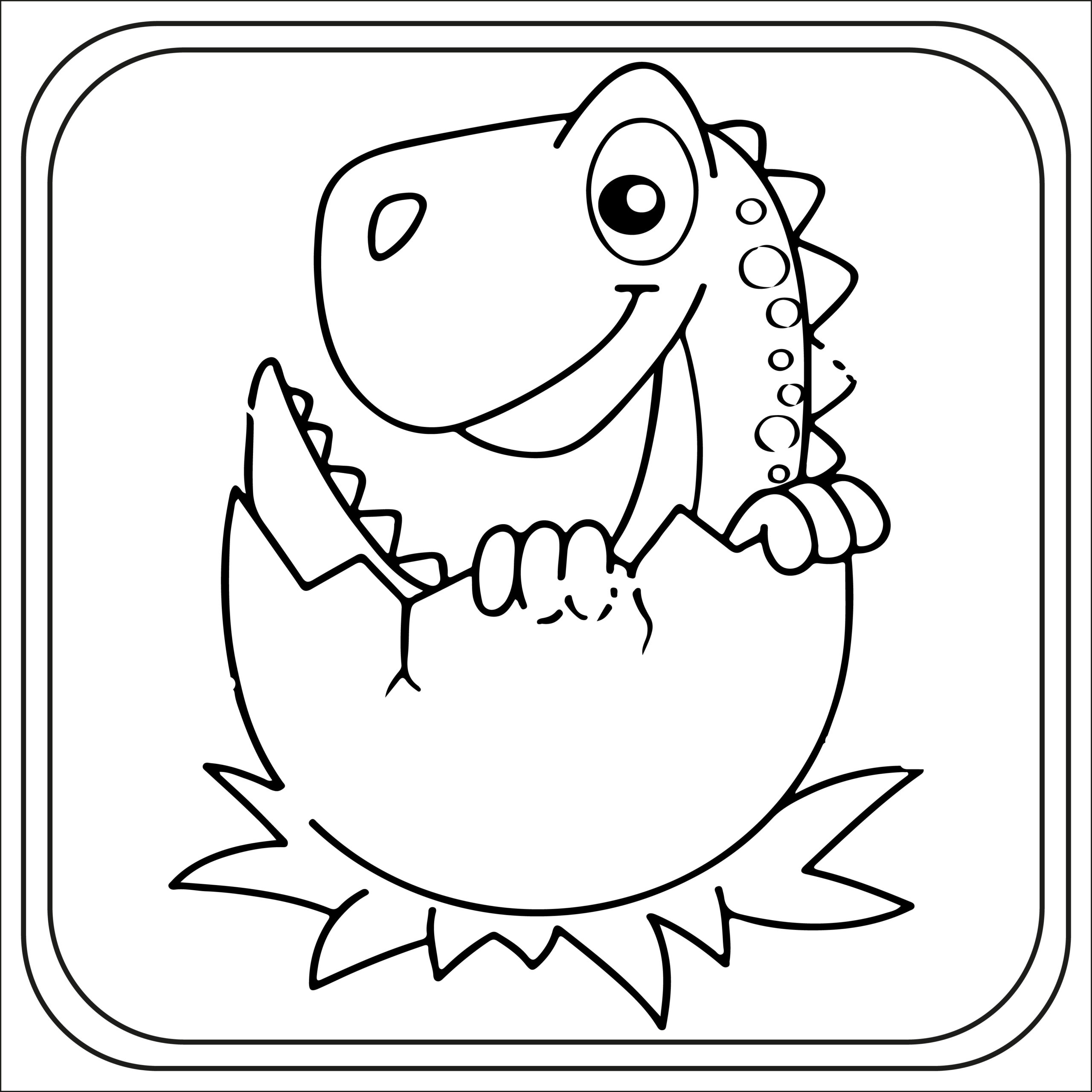 Dinosaur Coloring Pages for Kindergarten
