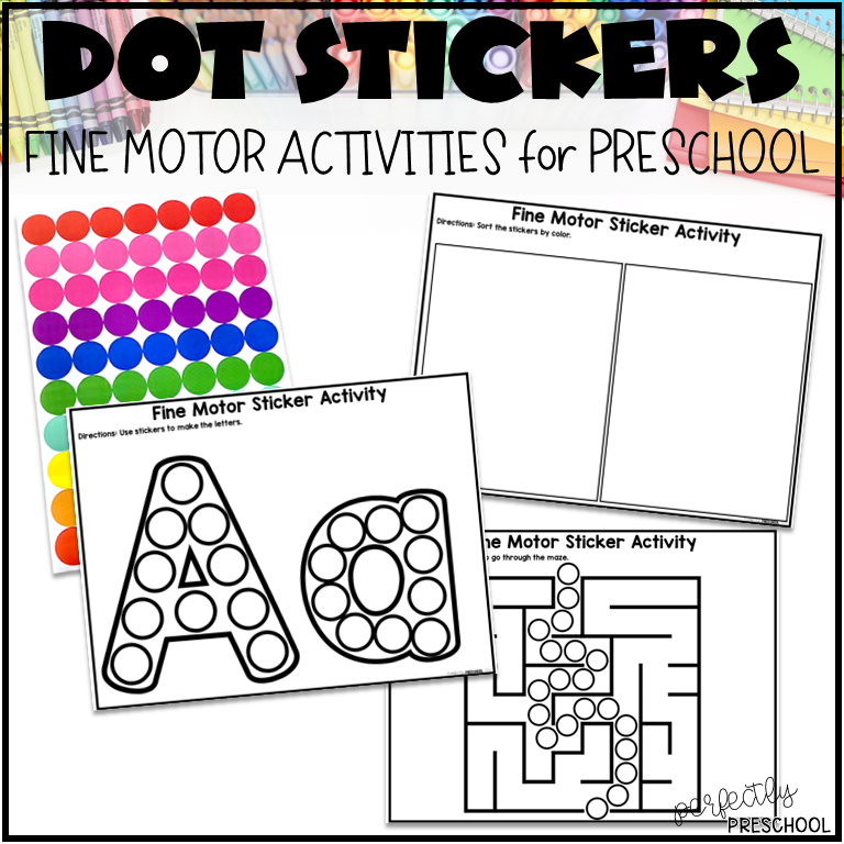 Dot Sticker Fine Motor Activities For Preschool Made By Teachers Dot Sticker Fine Motor Activities For Preschool Made By Teachers