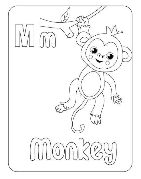 Alphabet Coloring Pages with Animals | Made By Teachers