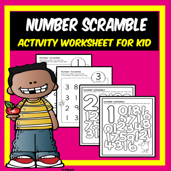Number scramble activity; Coloring Worksheet Made By Teachers