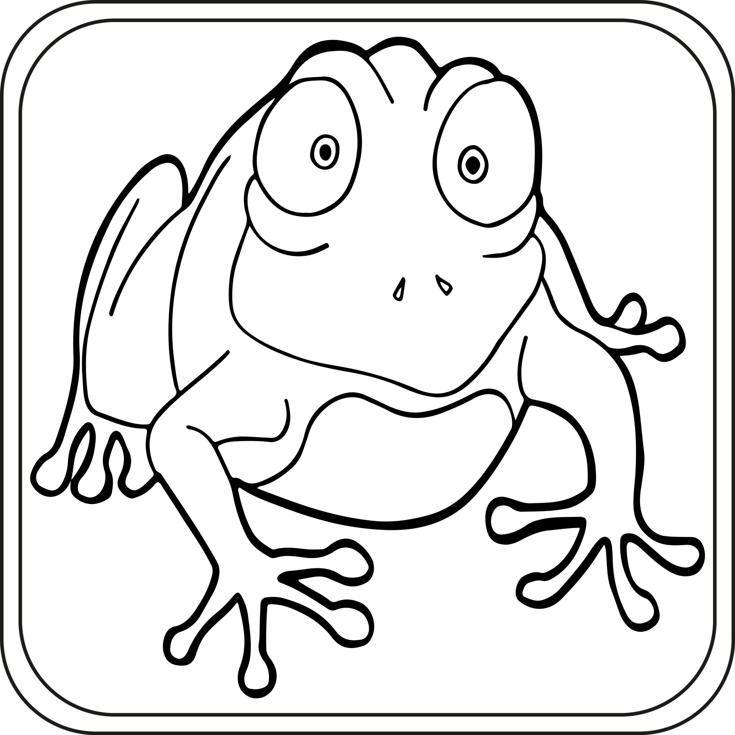 Frog Coloring Pages Preschool Kindergarten First Grade Made By