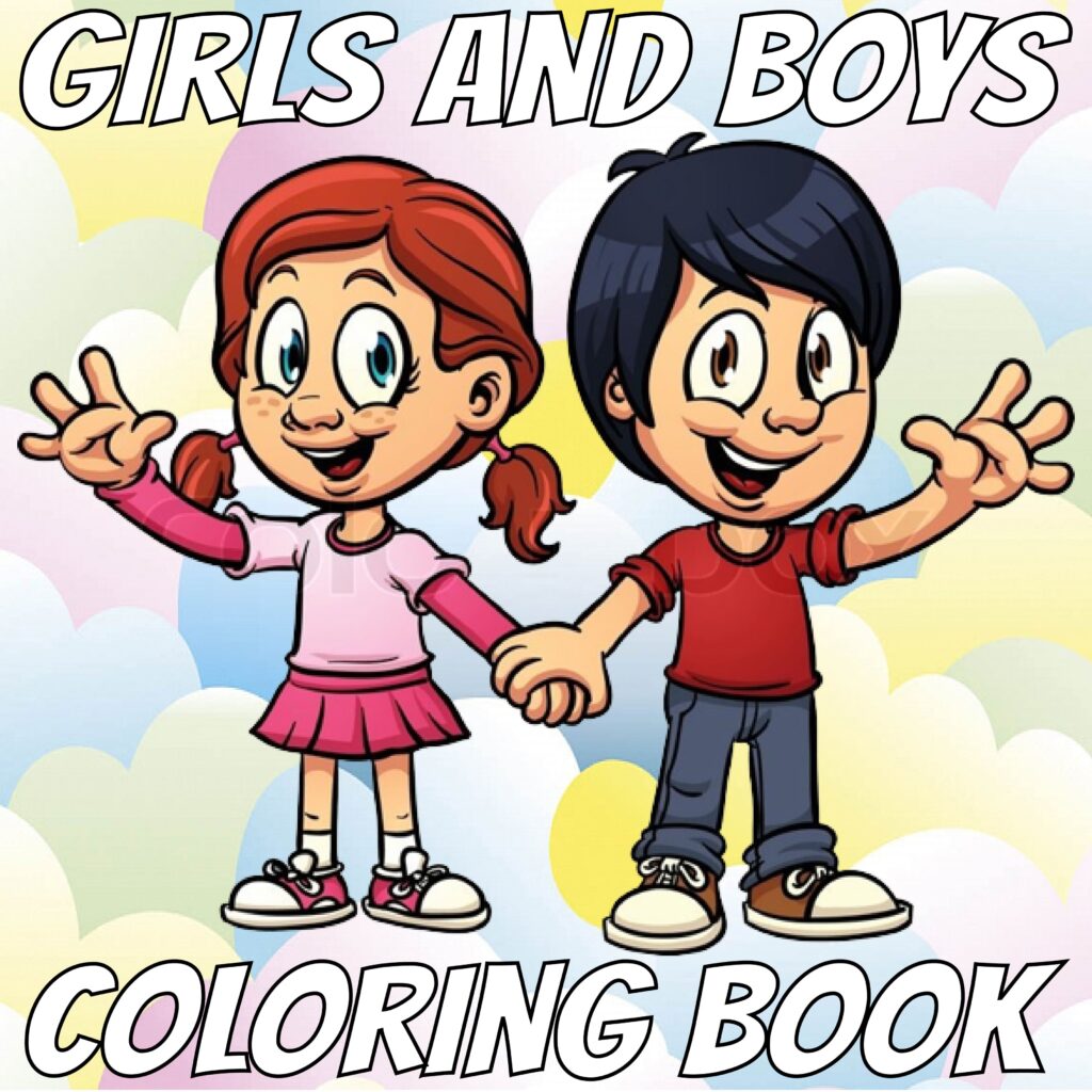 Girls and Boys Coloring Pages Preschool | Kindergarten | First Grade ...
