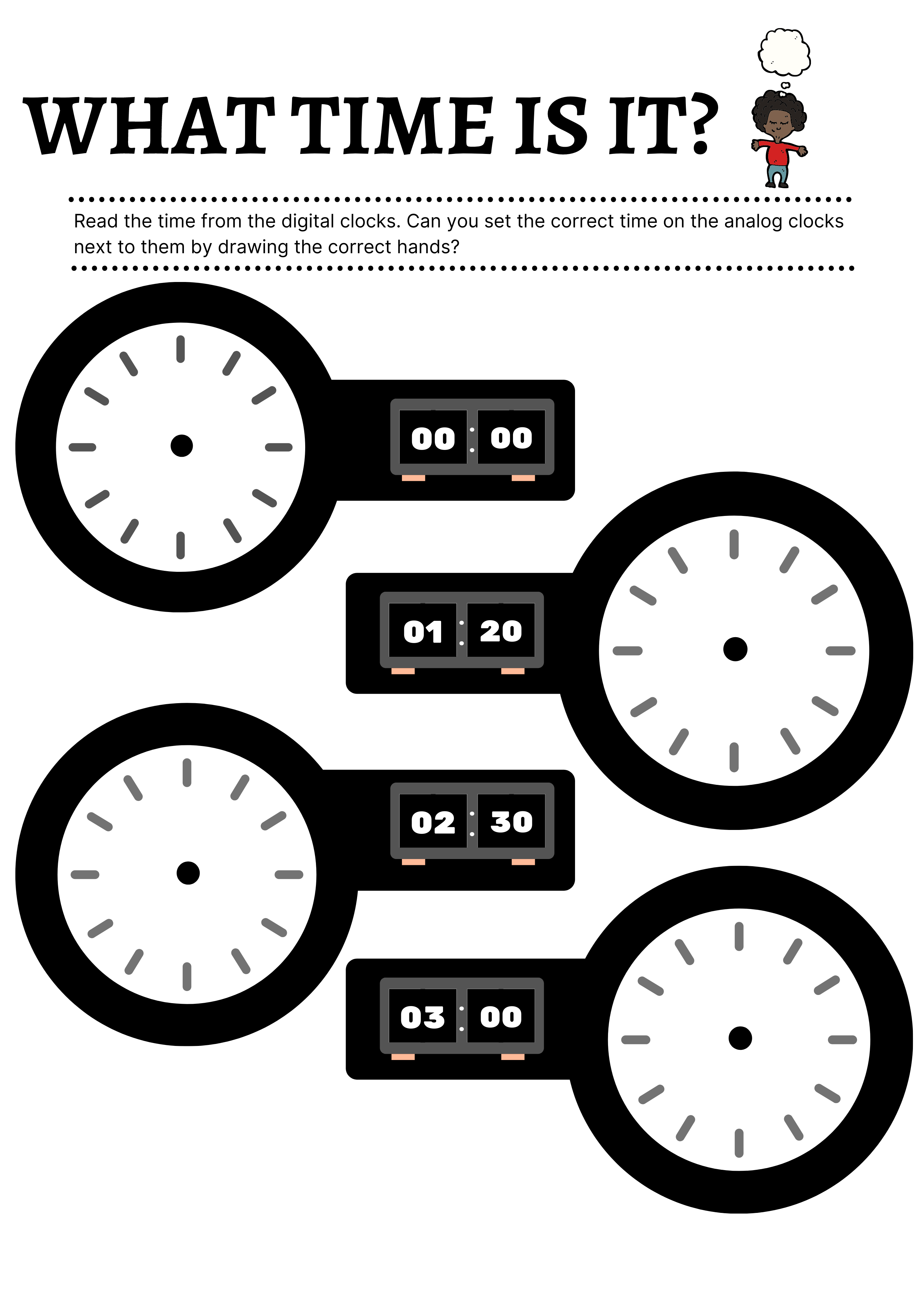 Time Telling time activities Graphics Made By Teachers