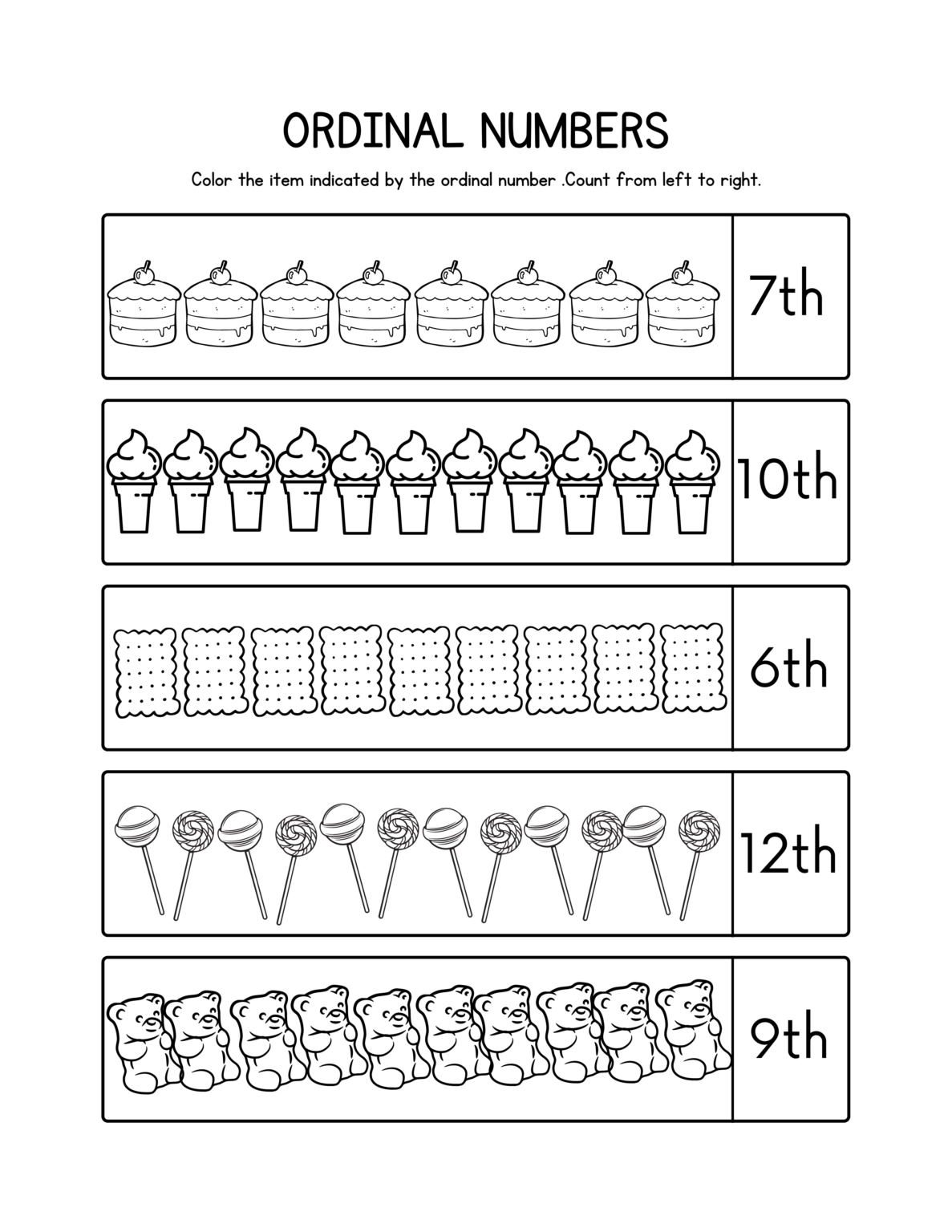 Ordinal Numbers Worksheets | Made By Teachers