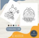 Easter Coloring Pages for Kids, Easter Printable +32 Pages PDF+ Volume ...