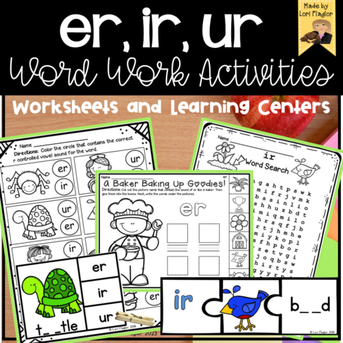 r controlled vowels- er, ir ur Word work Activities - Made By Teachers