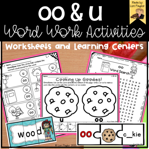 oo and u Word Work Activities - Made By Teachers