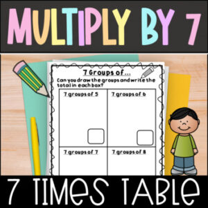 Multiplication Multiply by 7 Arrays, Equal Groups, Word Problems