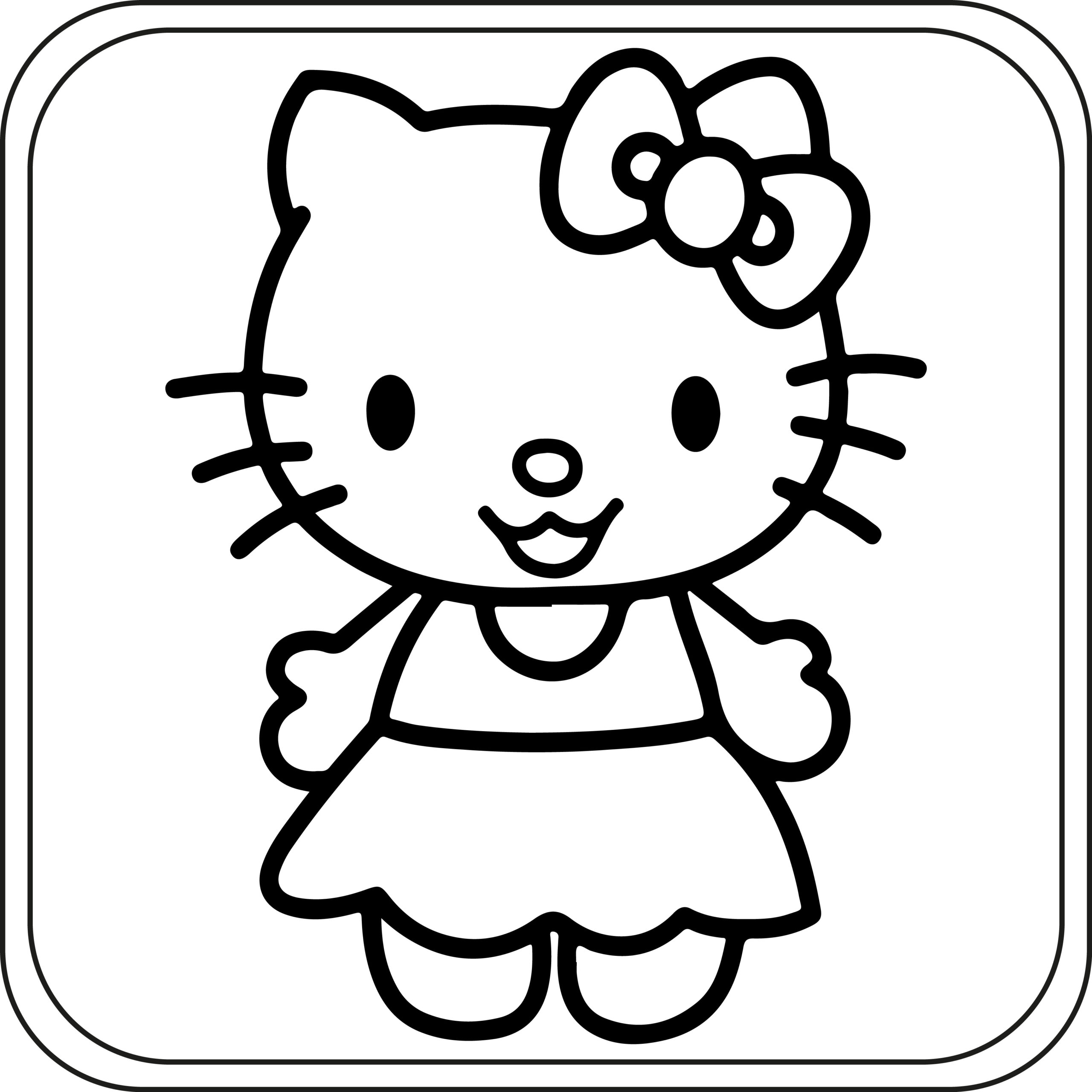 10 Hello Kitty Coloring Pages Coquette Coloring Craze