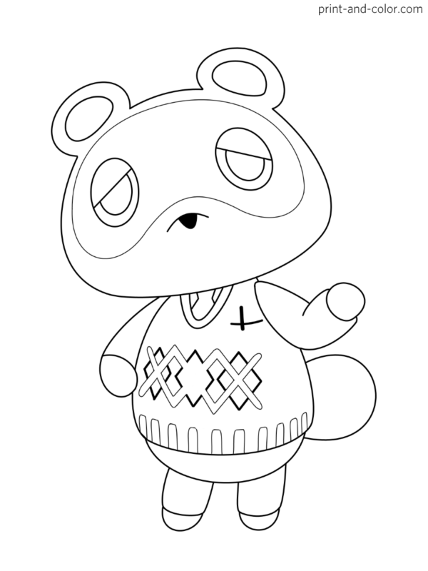 Animal Crossing New Horizons Coloring Book Made By Teachers