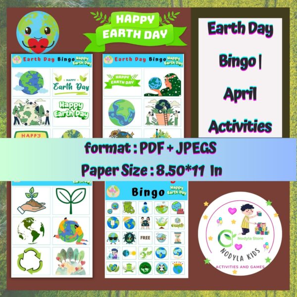 Earth Day Bingo For Kids | April Activities - Made By Teachers