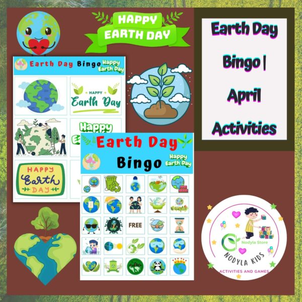 Earth Day Bingo For Kids | April Activities - Made By Teachers