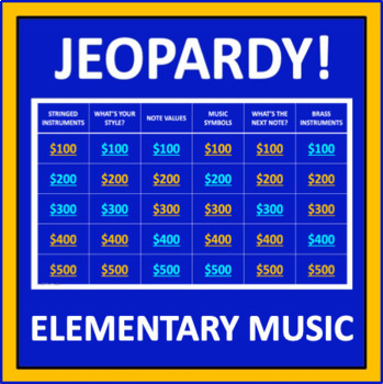 Music Jeopardy - an interactive music game