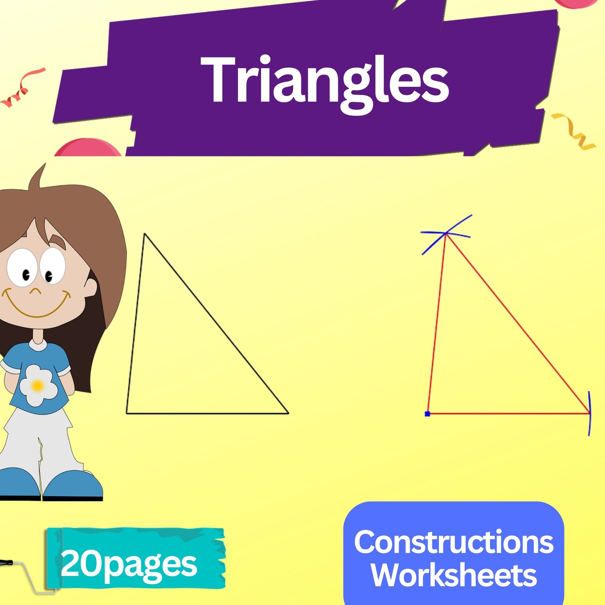 Constructing Altitudes of Triangles worksheet Construct the altitude