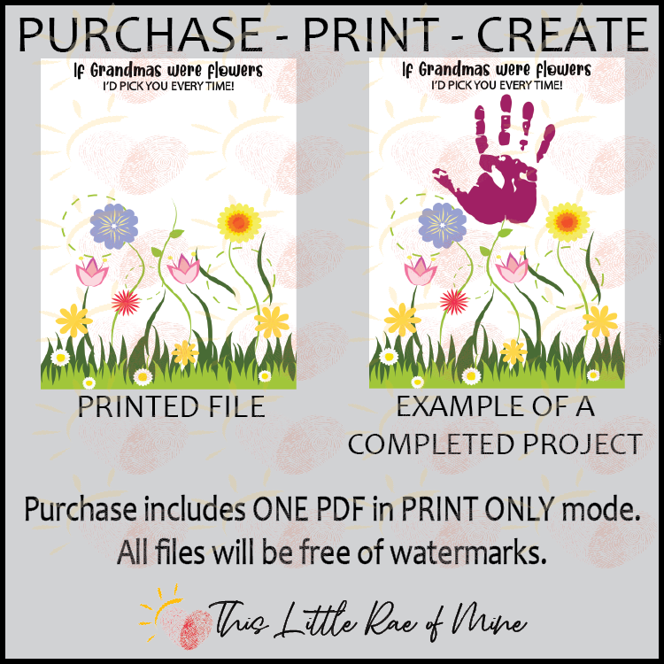 If Grandmas were flowers I'd pick you every time Mother's Day