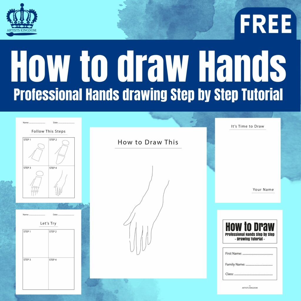How to Draw Professional Hands Step By Step Art Tutorial for Beginners