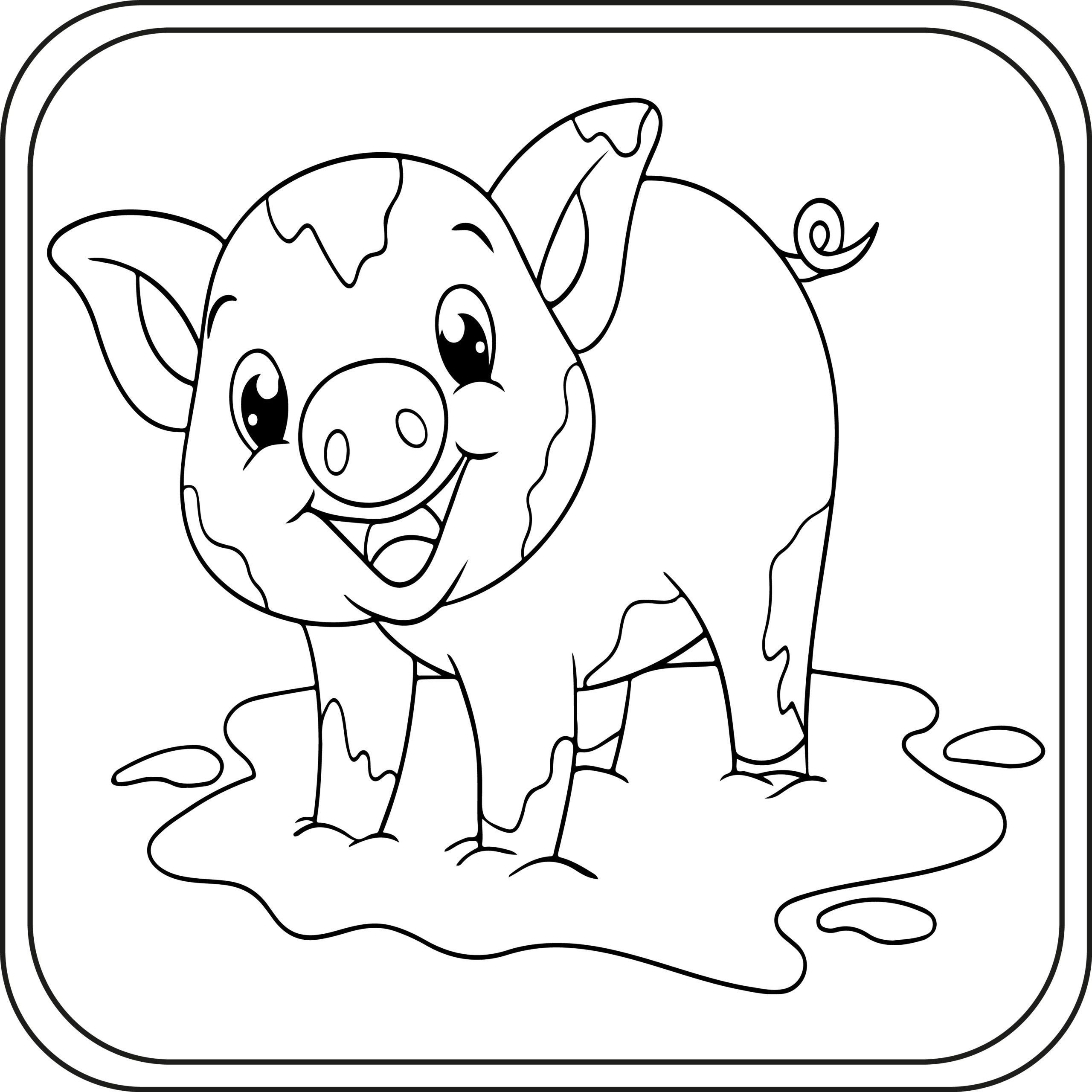 Pig Coloring Pages Images