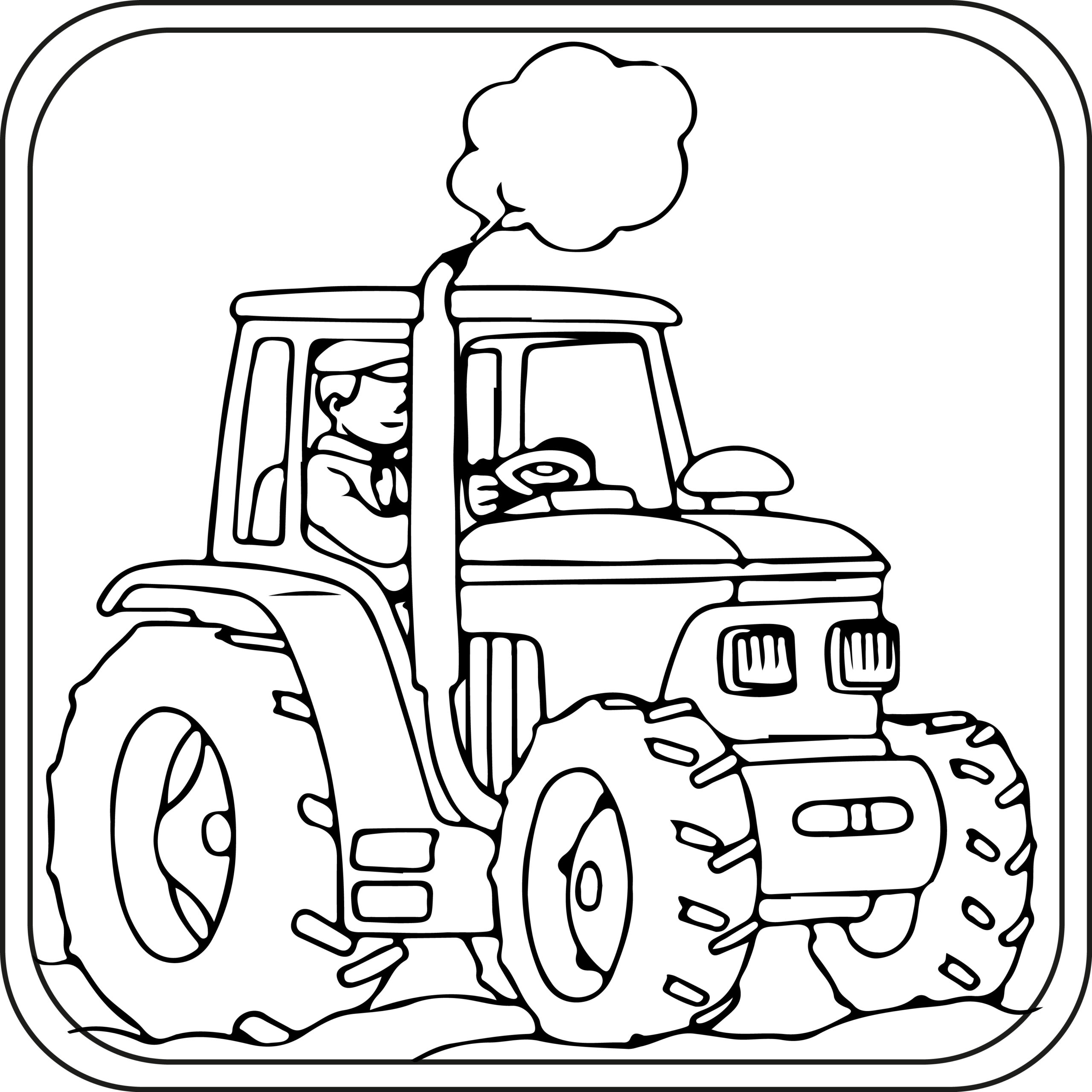 Coloring Tractor Pages Coloring Tractor Pages