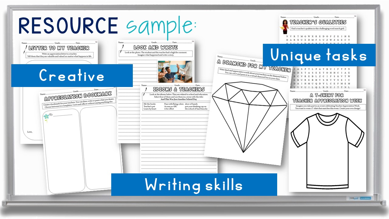 Teacher Appreciation Week Activities Print and Digital Worksheets Made By Teachers