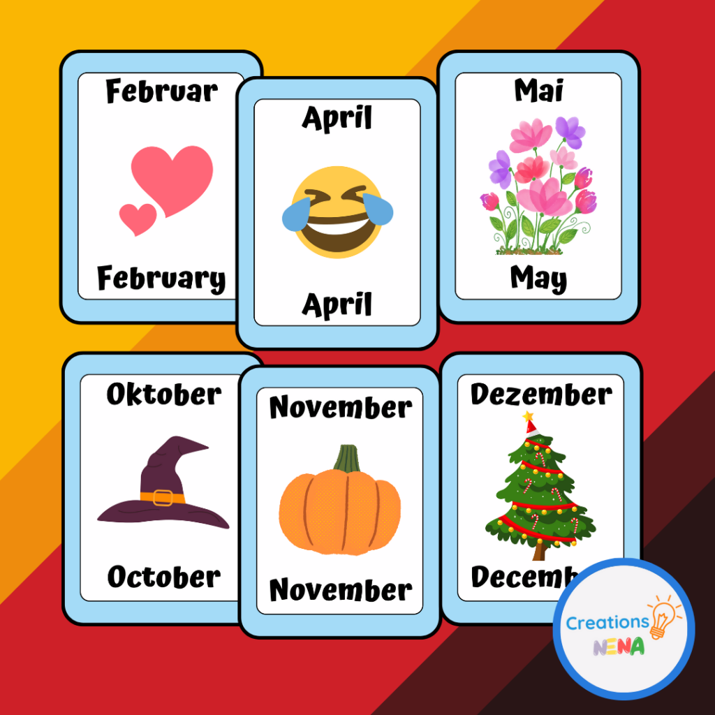 Days and Months in German ( Tage und Monate ). Made By Teachers