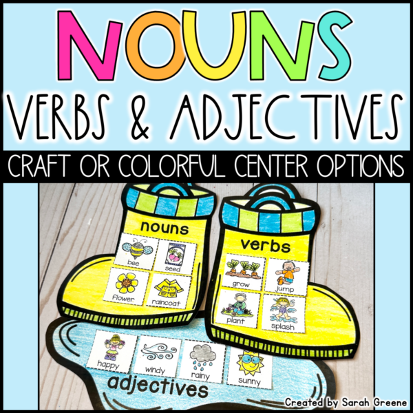 Spring Noun, Verb, & Adjective Sort Made By Teachers