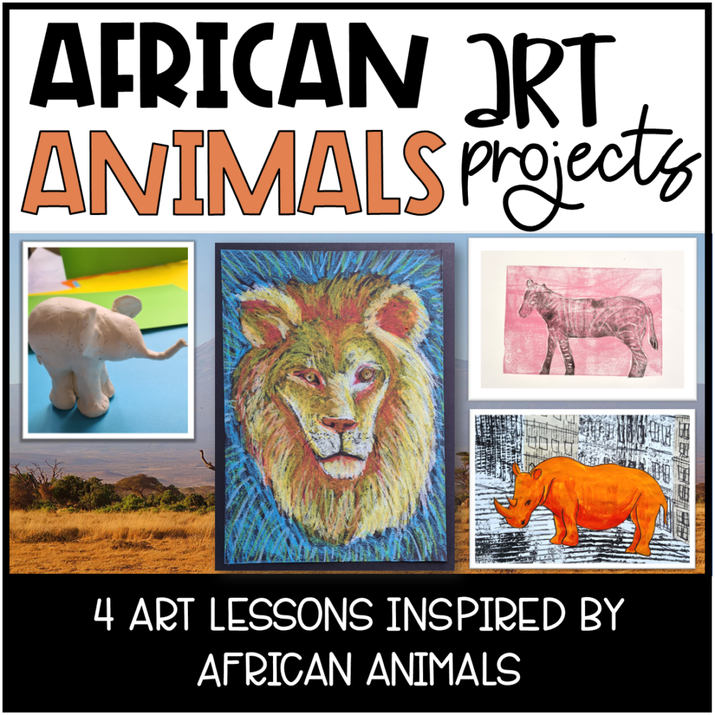 Africa Art Lessons African Animals 2nd, 3rd, 4th, 5th, 6th, 7th Grade