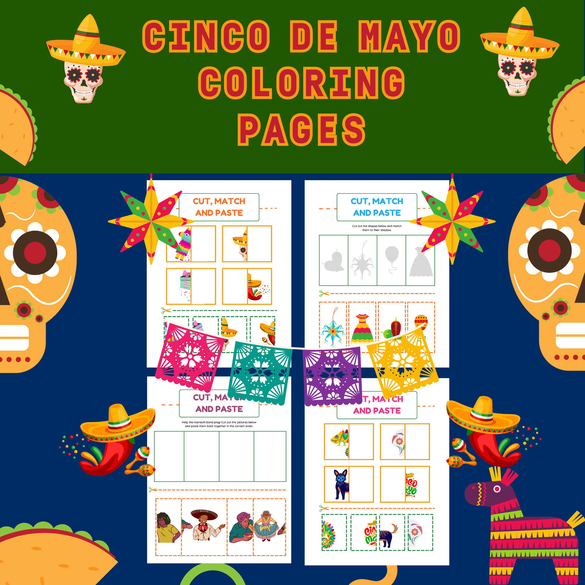 Cinco De Mayo Cut Paste Book Made By Teachers