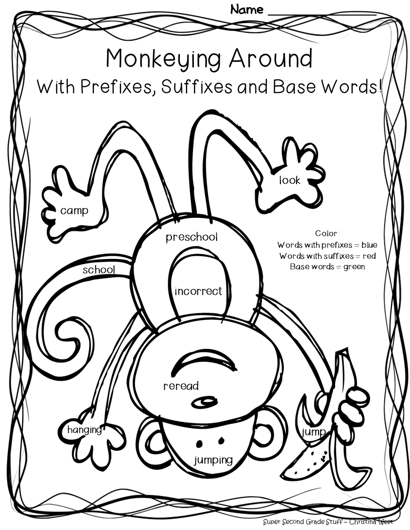 Prefixes and Suffixes- Print and Go Worksheets! | Made By Teachers