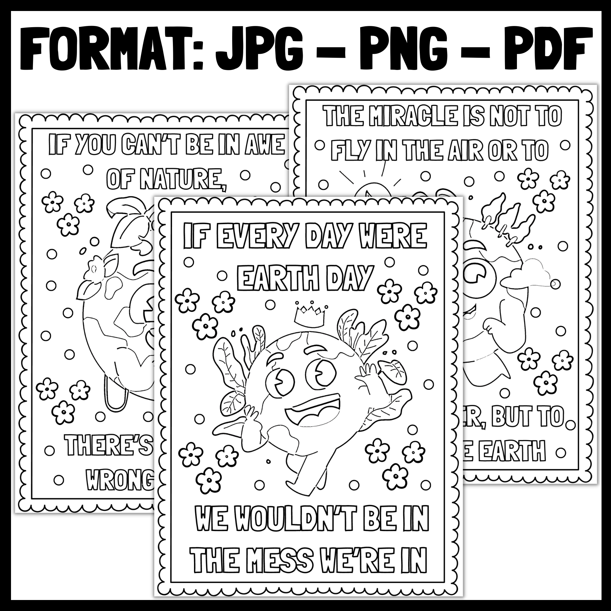 Earth Day Quotes Coloring Pages | Earth Day Coloring Sheets. | Made By ...