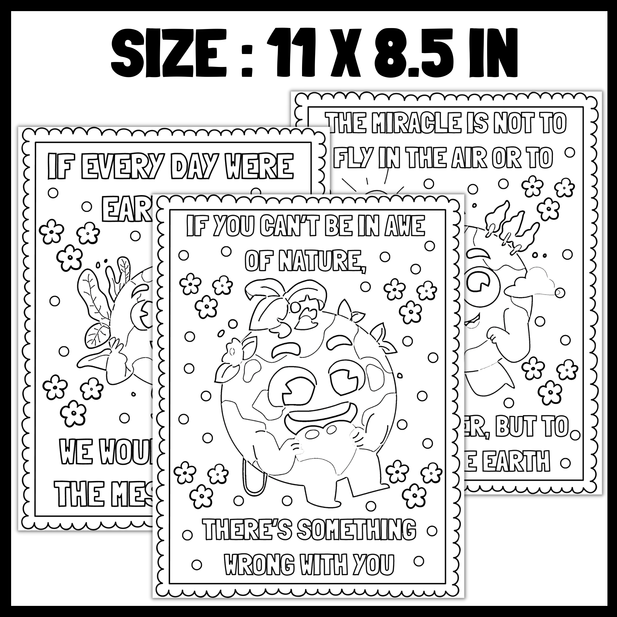 Earth Day Quotes Coloring Pages | Earth Day Coloring Sheets. | Made By ...