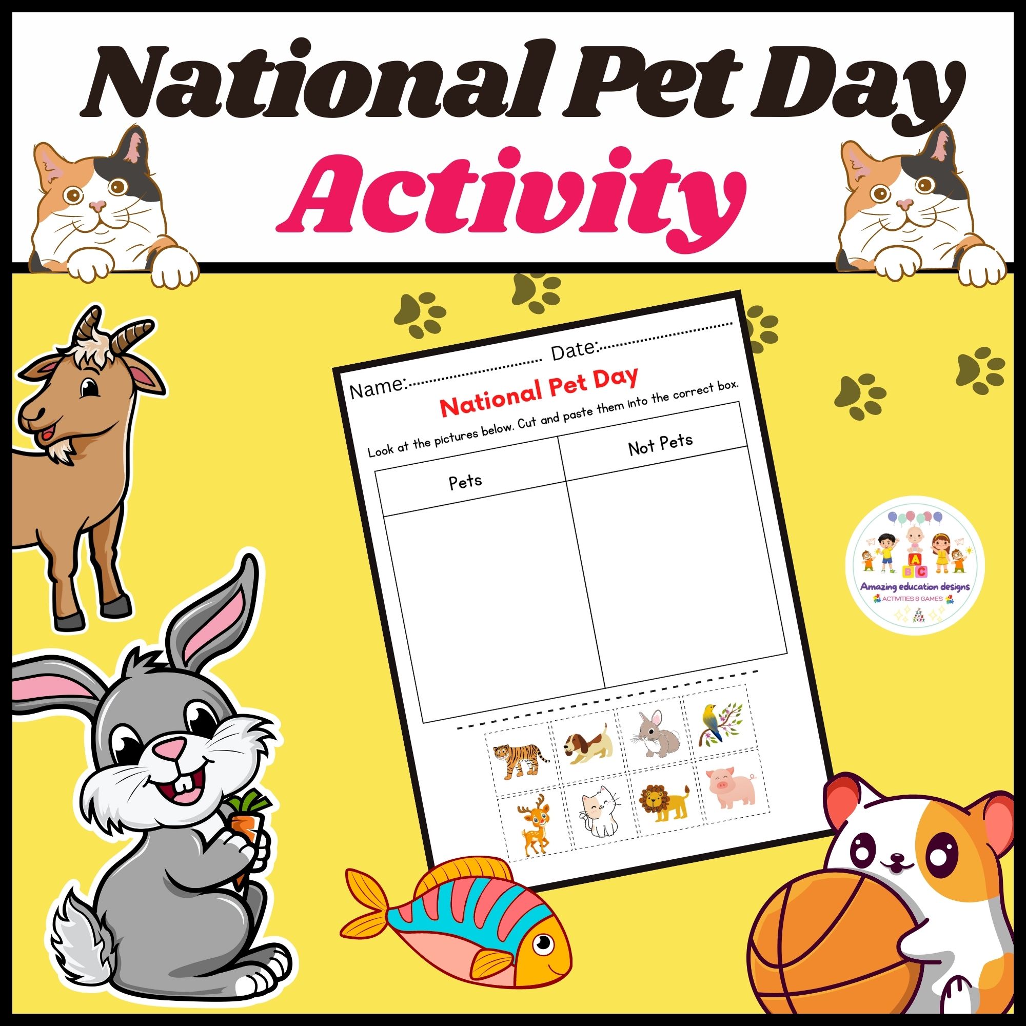 national-pet-day-activity-pets-not-pets-worksheet-made-by-teachers