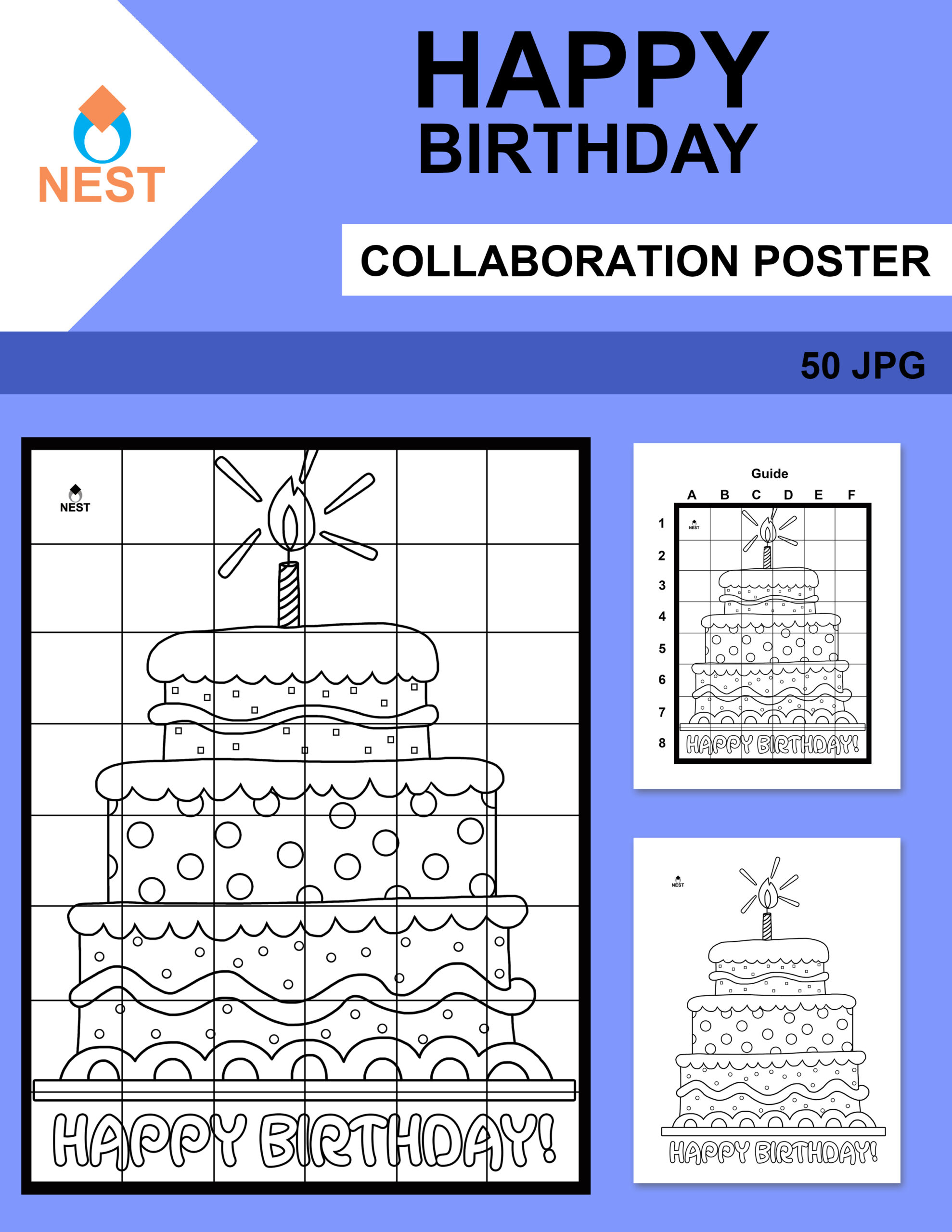 Happy Birthday Collaboration Poster