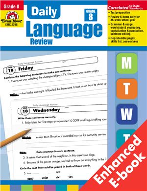 Evan-Moor Educational Publishers. Daily Language Review. Grade 8