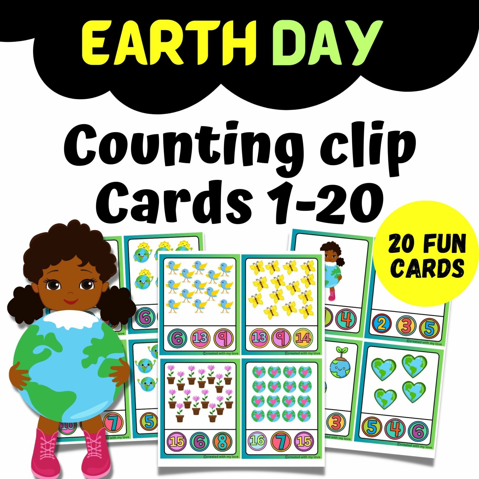 earth-day-counting-clip-cards-1-20-literacy-center-kindergarten