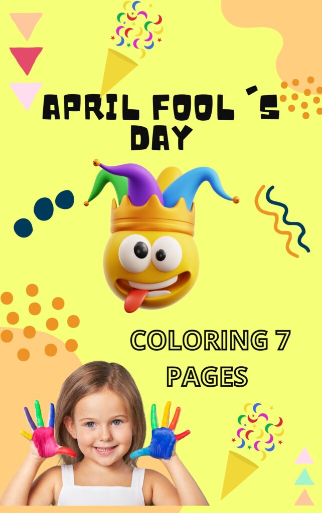 Happy April Fool's Day Silly Jokes for April Fool's coloring page words
