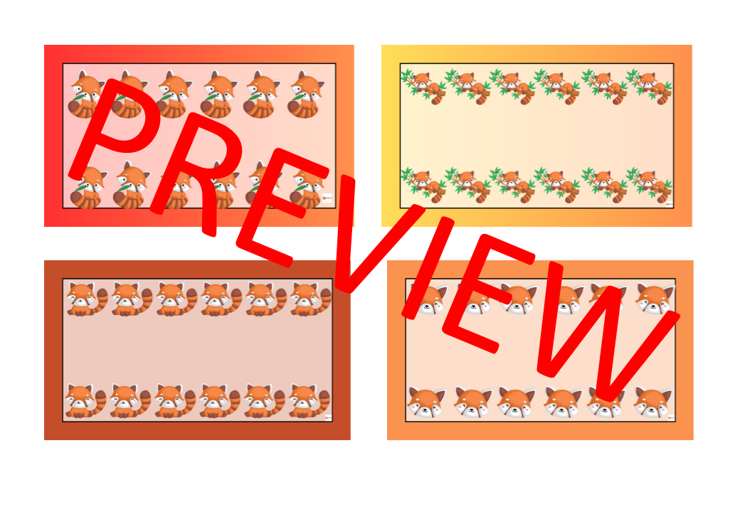 Editable Behavior Punch Cards Red Panda Theme | Made By Teachers