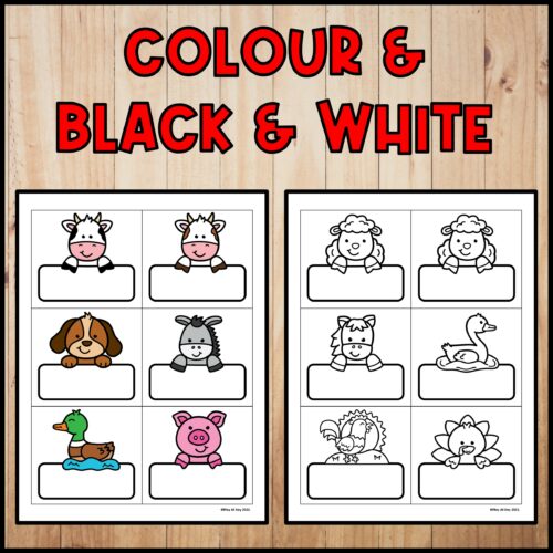 EDITABLE Farm Name Tags | Labels for Classroom Organization - Made By ...
