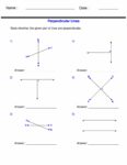 Identifying Perpendicular Lines - Parallel and Perpendicular Lines ...