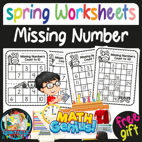 Fill in the Missing Number Worksheets | Made By Teachers