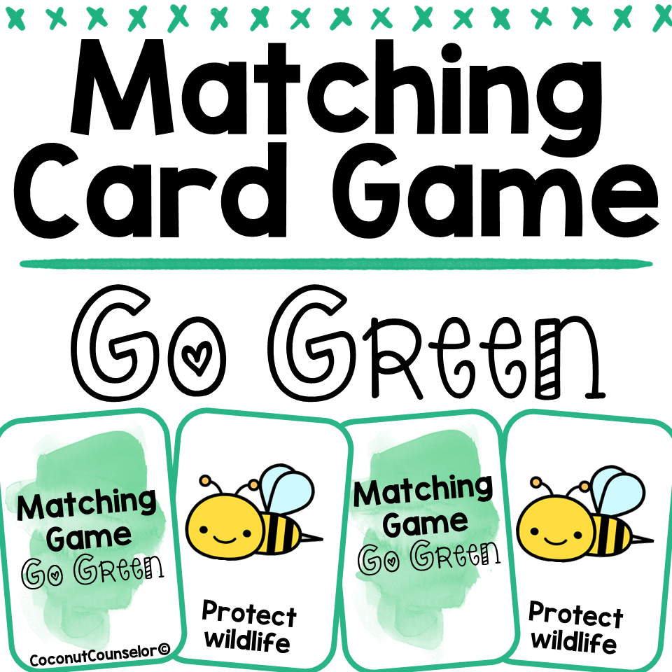 Go Green Matching Card Game