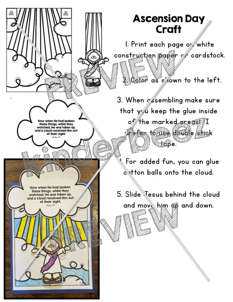 Ascension Day Craft - Made By Teachers
