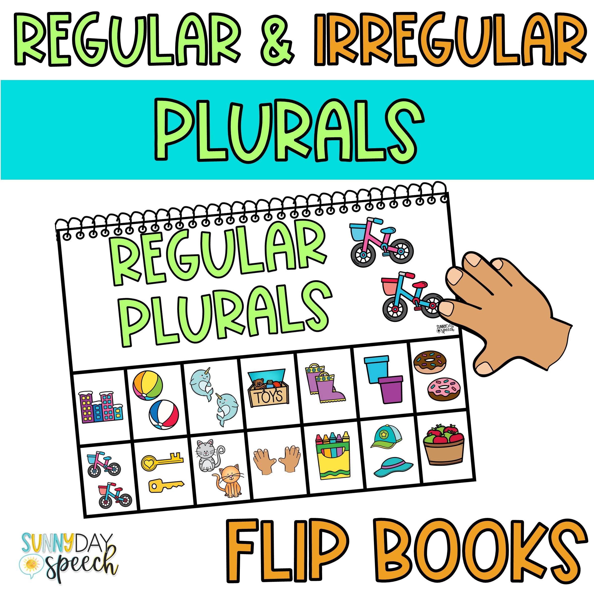 Regular And Irregular Plurals Flip Books Grammar Syntax SLP Therapy