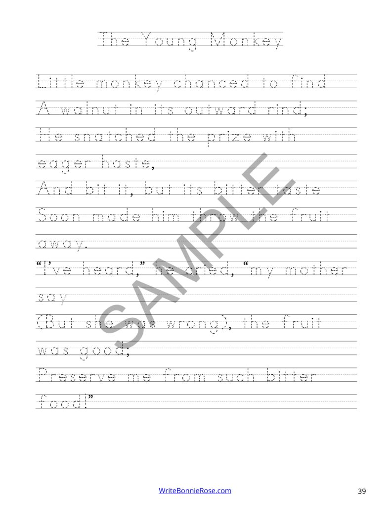 Animal Poetry Print Copywork, Vol. 1 | Made By Teachers