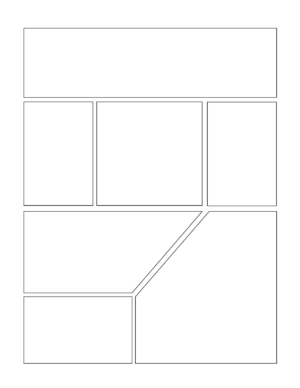 Comic Strip Template Blank Graphic - 40pagesblankcomic 10 300x388 
