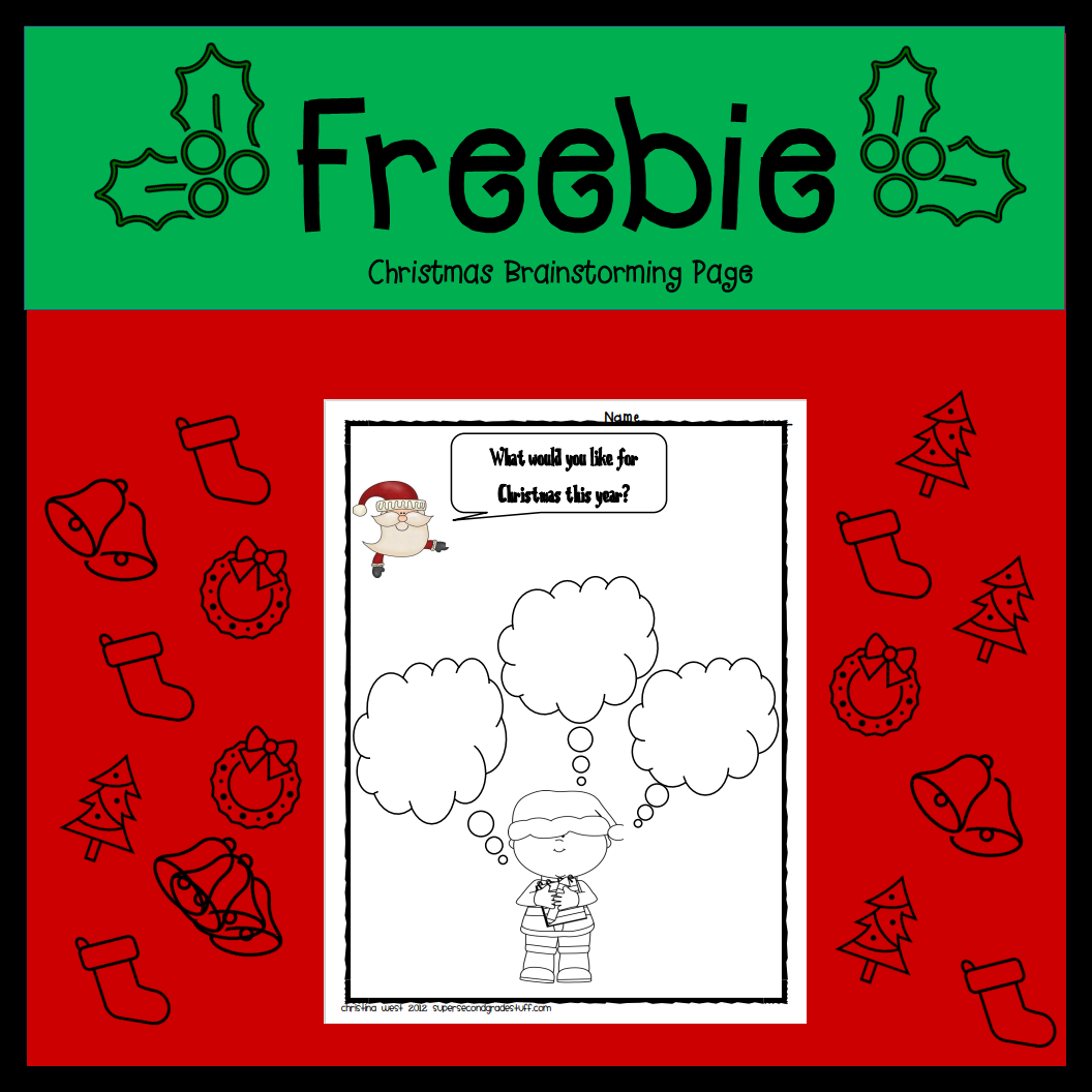 Dear Santa Brainstorming Page and Letter Stationery