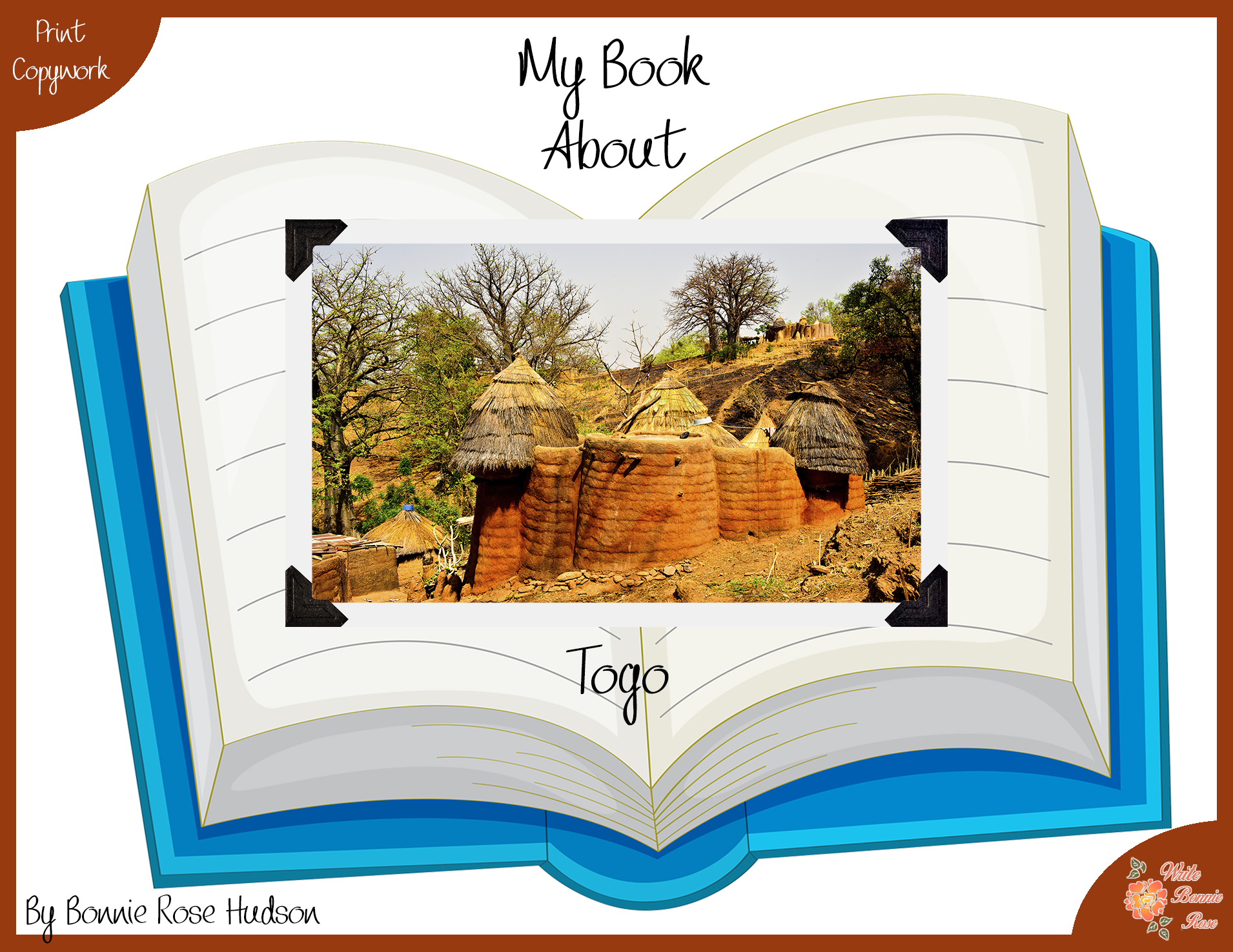 My Book About Togo with Print Copywork | Made By Teachers