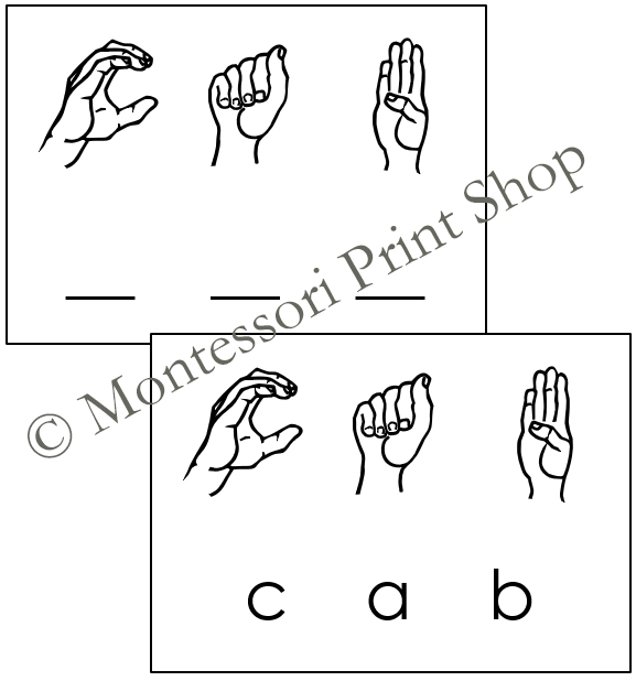 American Sign Language Word Cards Made By Teachers