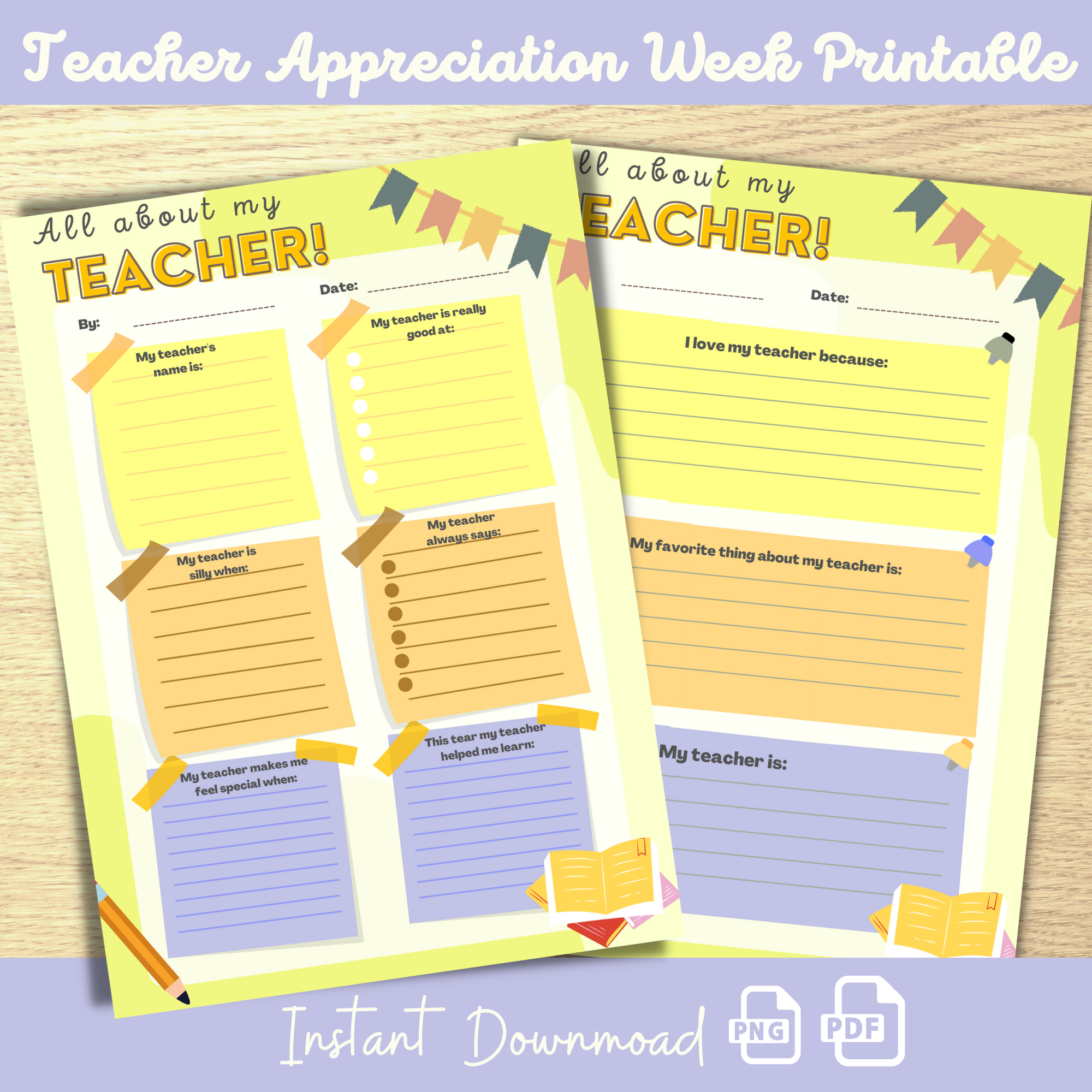 Teacher Appreciation Week Printable Teacher Survey Teacher Printable