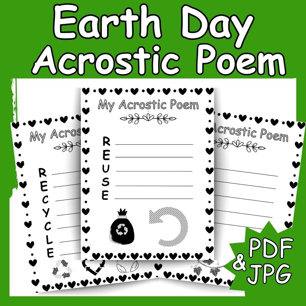 Earth Day Acrostic Poem Template Made By Teachers