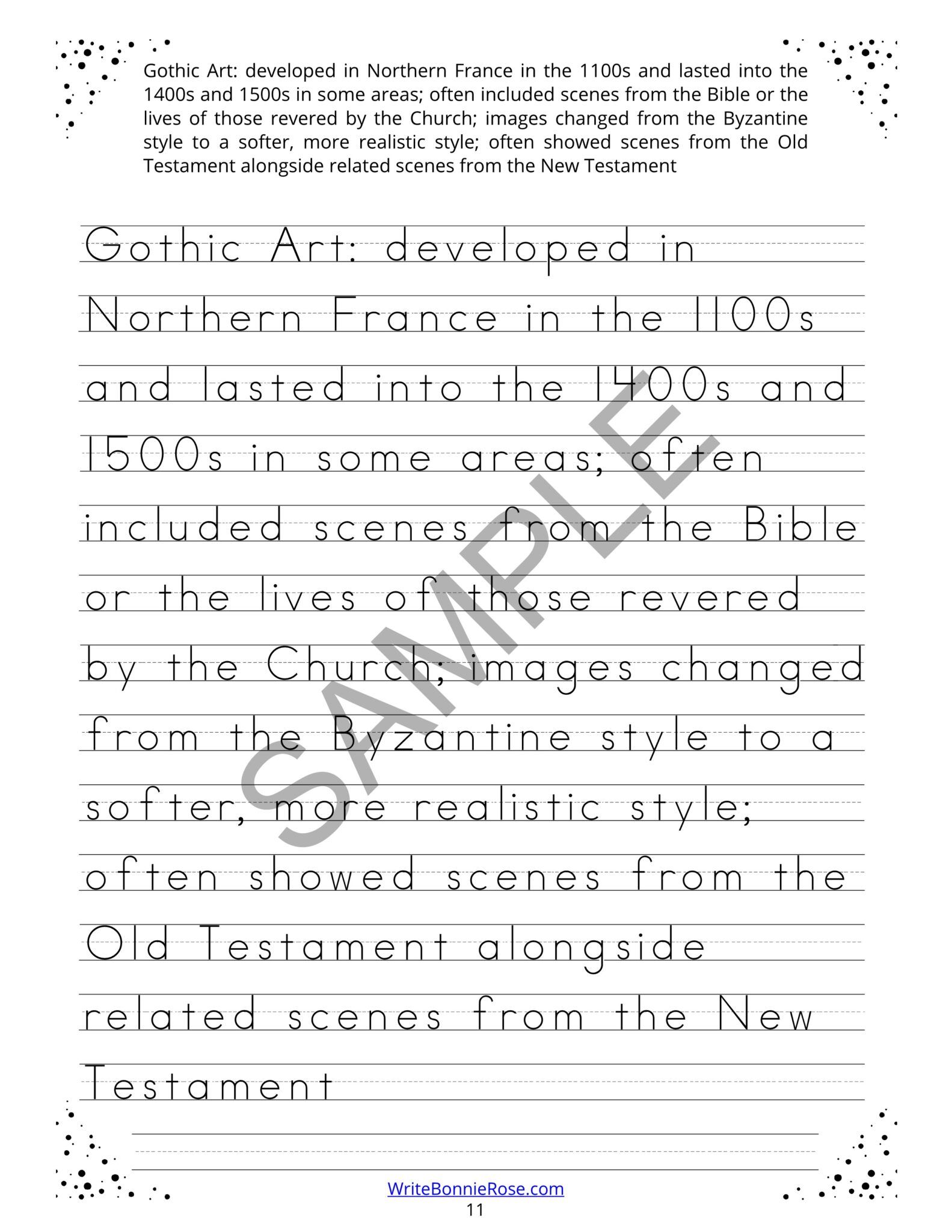 Art History Terms & Definitions CopyworkPrint Made By Teachers